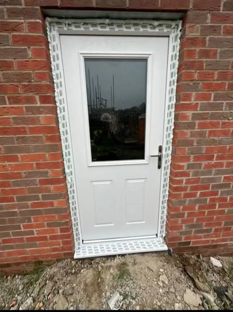 White back door installation