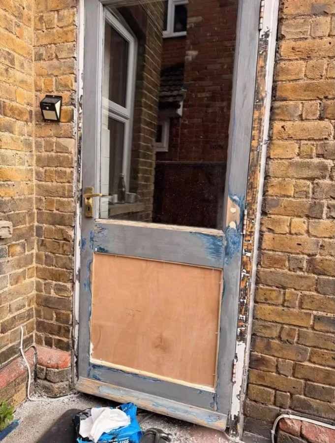 Rear Door Repair & Repaint — photo 1
